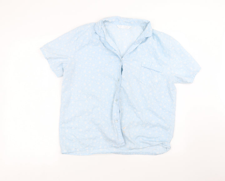 Preworn Womens Blue   Basic Button-Up Size 16