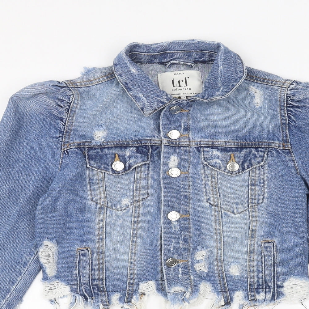 Zara Womens Blue  Denim Jacket  Size M