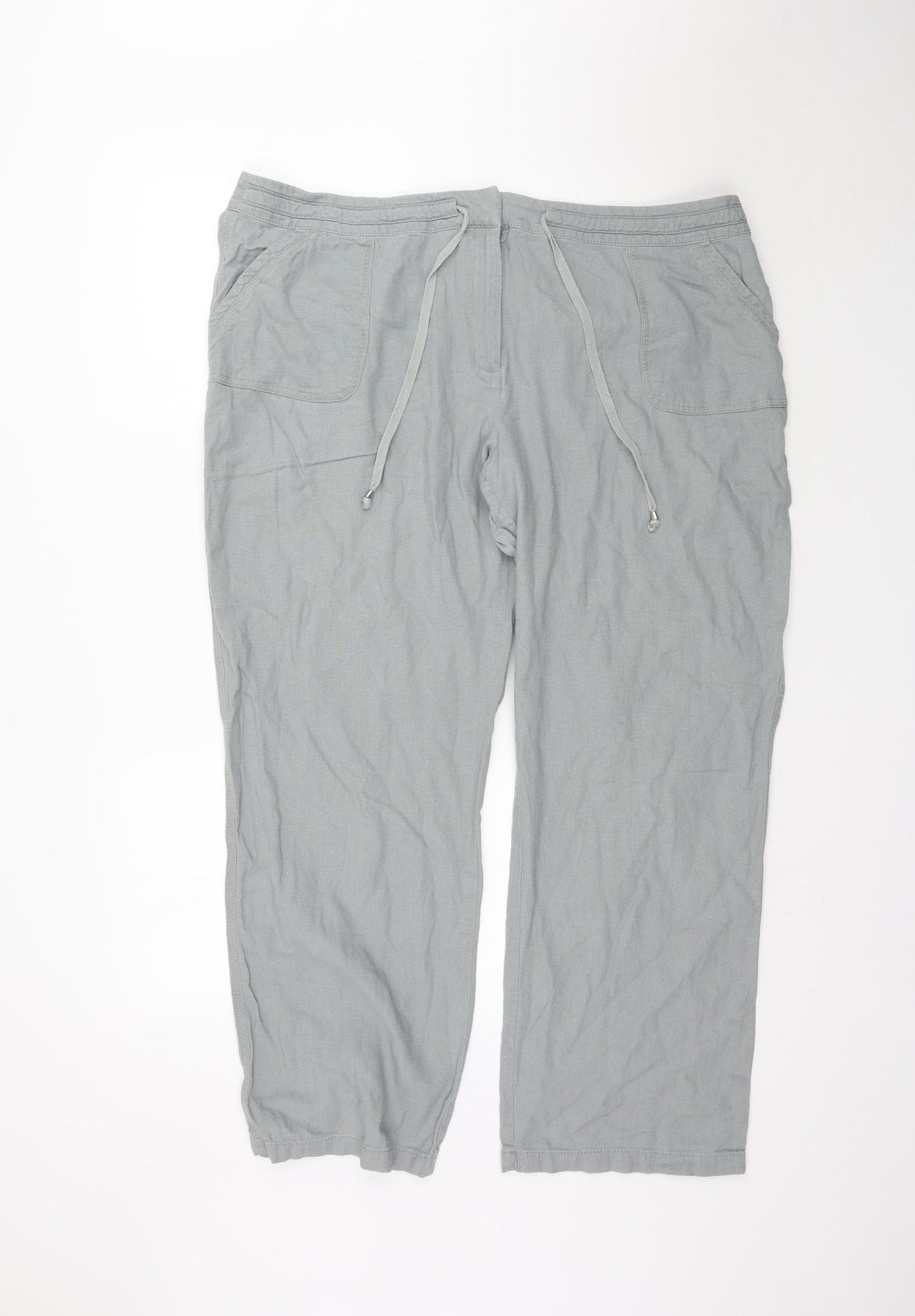 Matalan Womens Grey   Trousers  Size 18 L29 in
