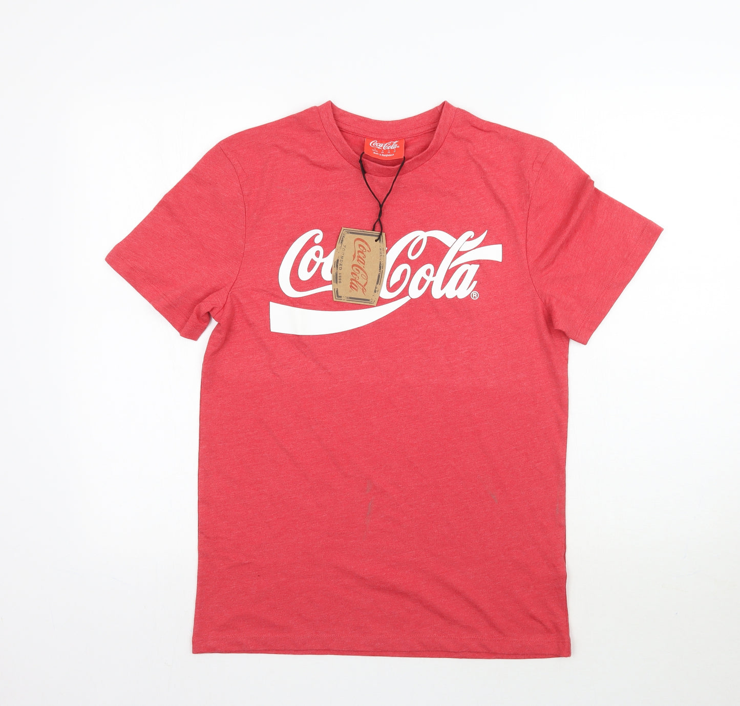 Primark Mens Red    T-Shirt Size S  - Coca Cola