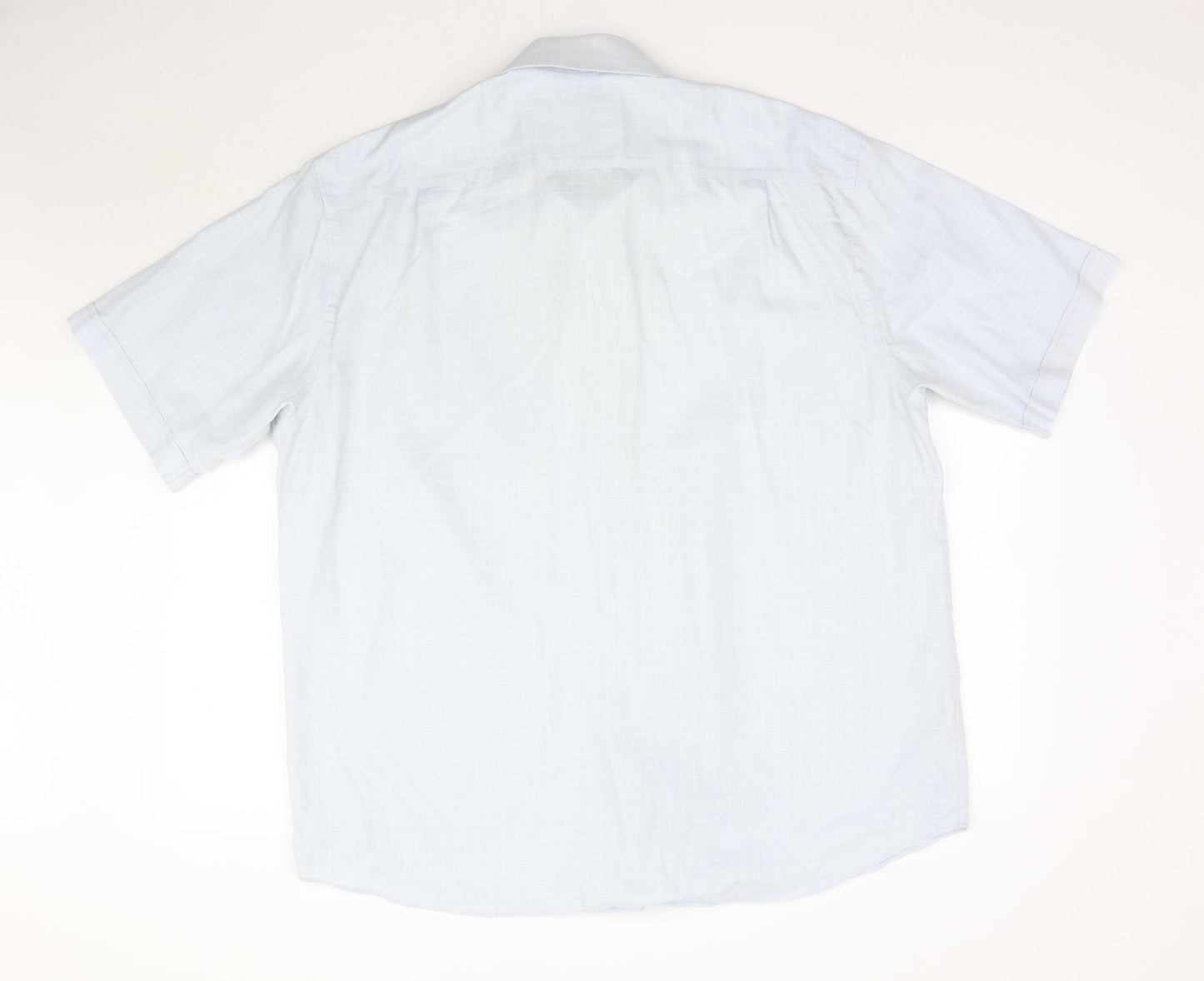 Marks and Spencer Mens Blue    Button-Up Size 18  - Check print