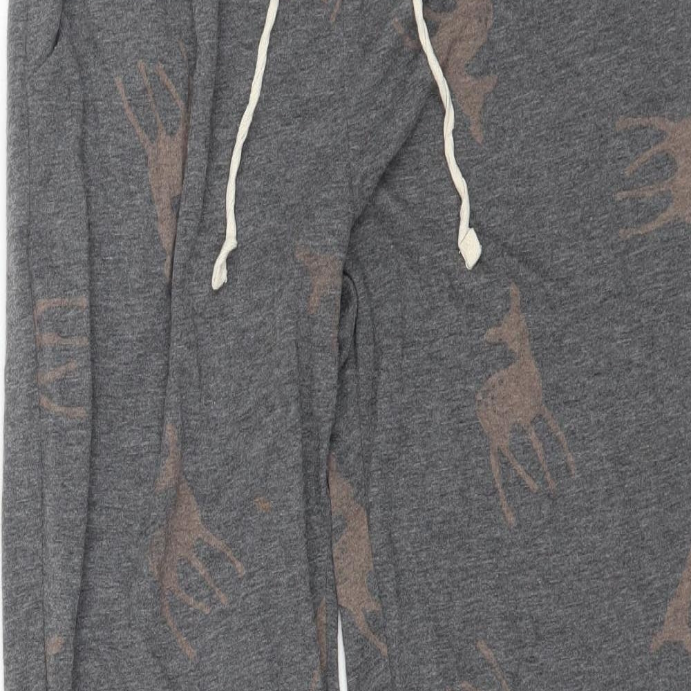NEXT Womens Grey    Pyjama Pants Size S  - Deer Print
