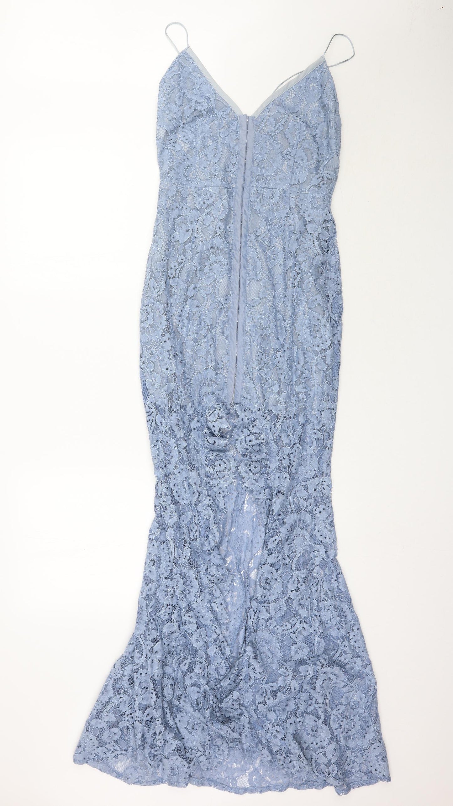 Missguided Womens Blue   Maxi  Size 6  - Lace