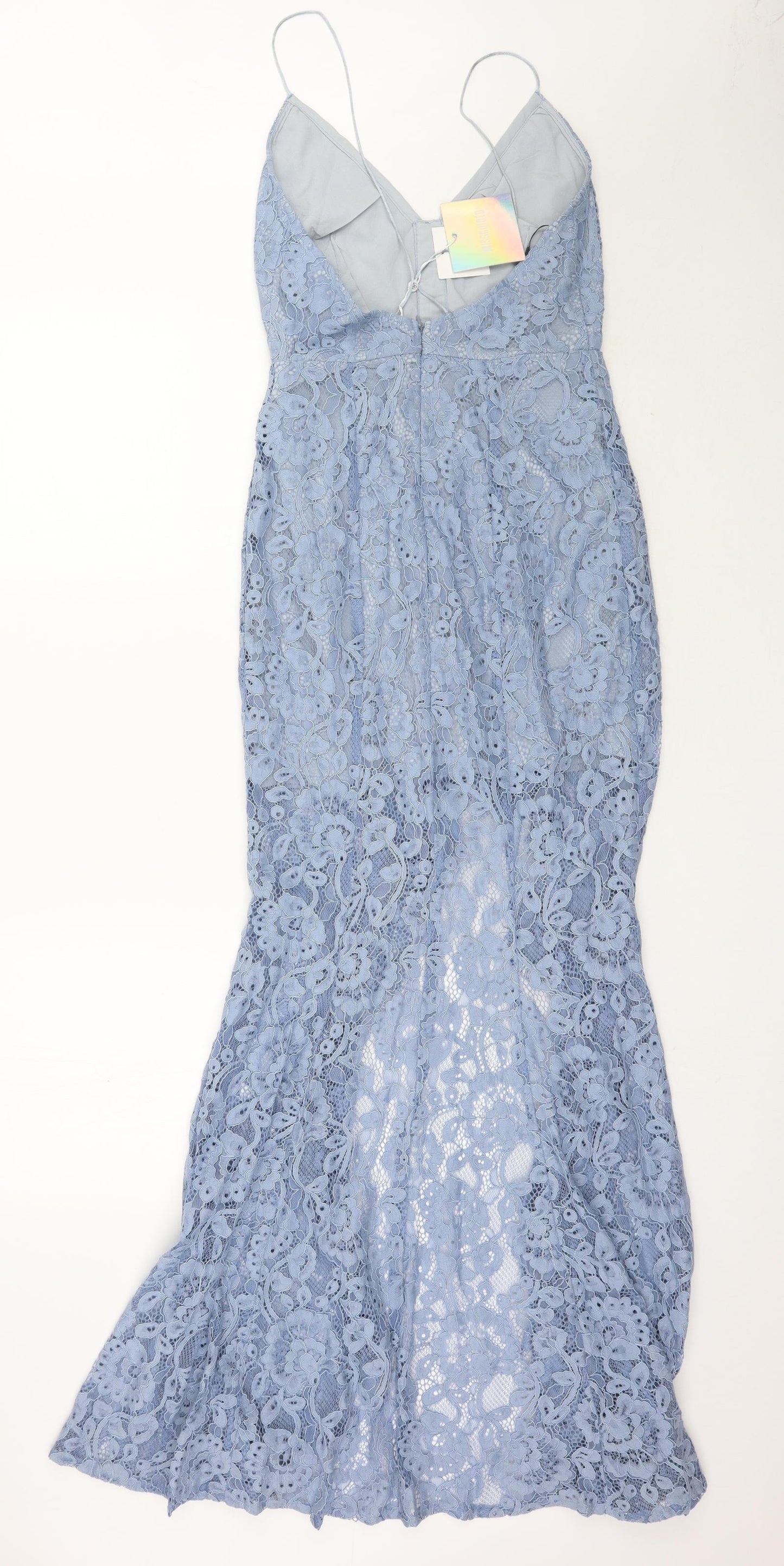 Missguided Womens Blue   Maxi  Size 6  - Lace