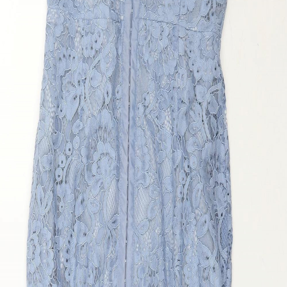 Missguided Womens Blue   Maxi  Size 6  - Lace