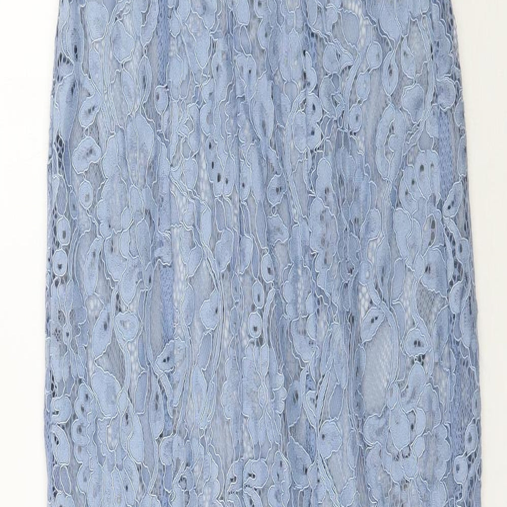 Missguided Womens Blue   Maxi  Size 6  - Lace