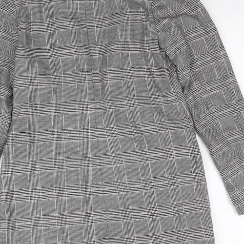 F&F Womens Grey Plaid  Jacket Blazer Size 6