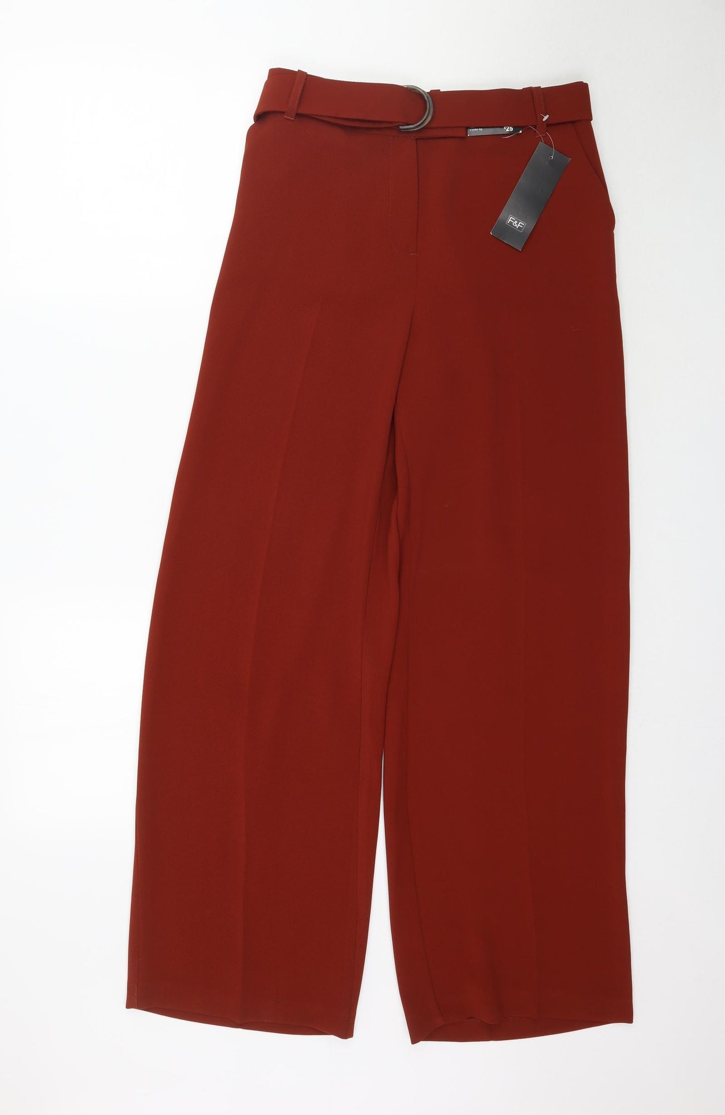 F&F Womens Brown   Trousers  Size 6 L31 in