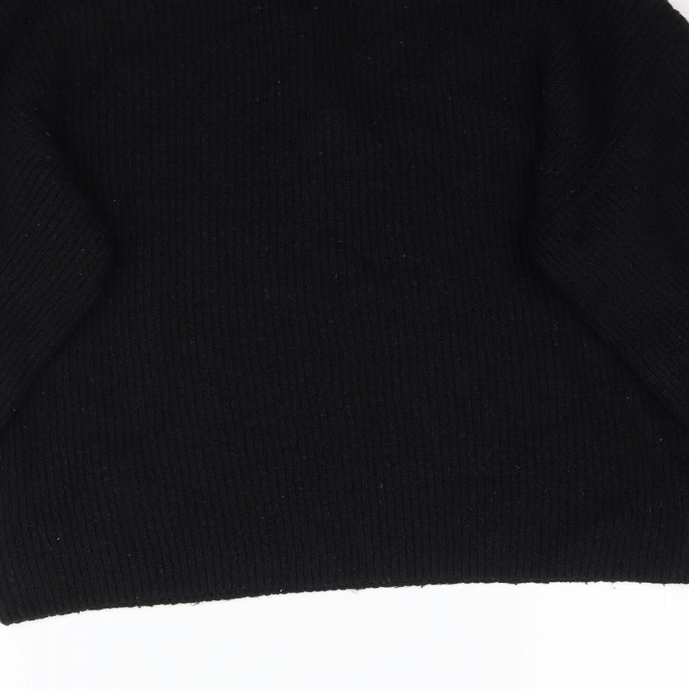ASOS Womens Black  Knit Pullover Jumper Size 6  - Balloon sleeve