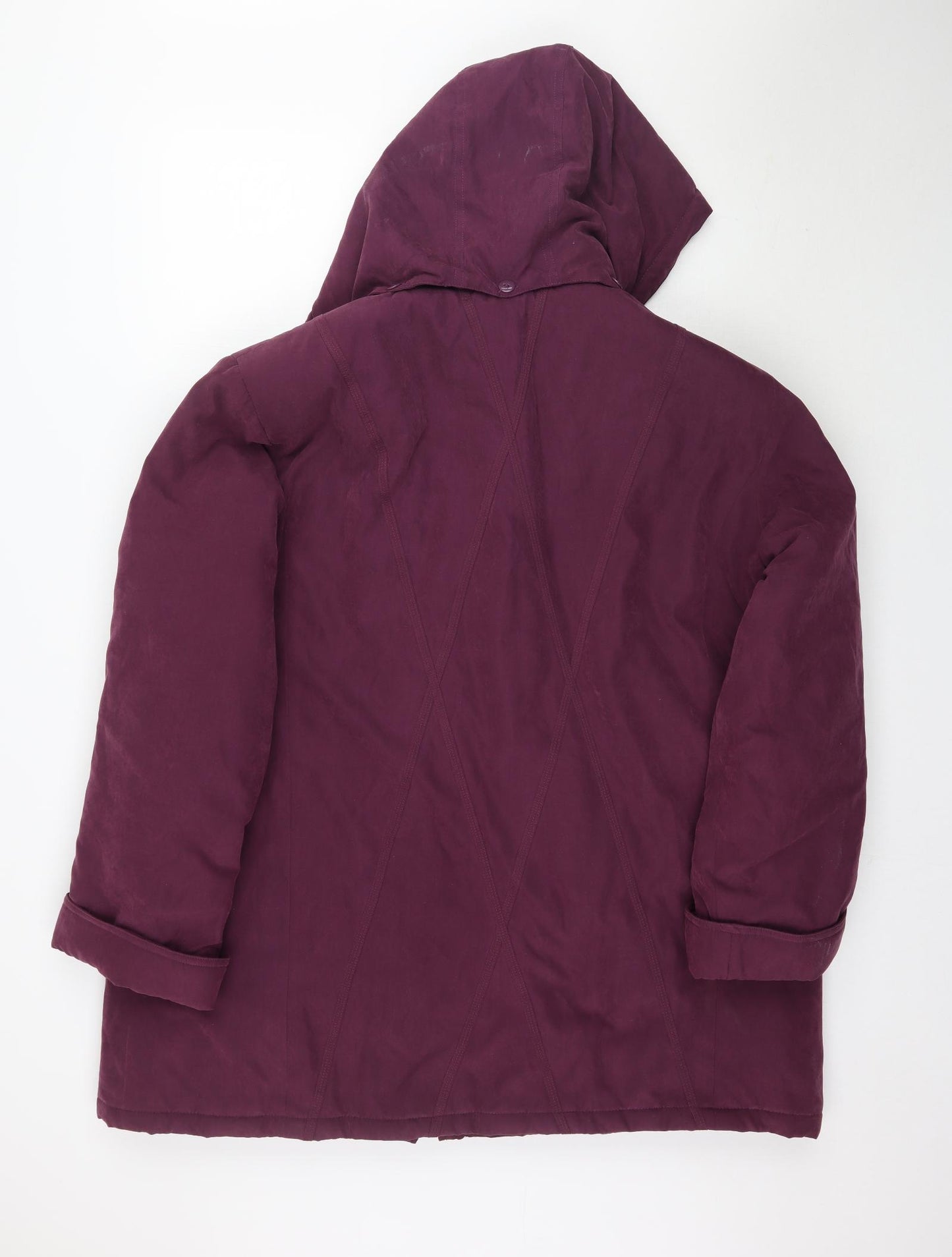 Damart Womens Purple   Parka Coat Size 22