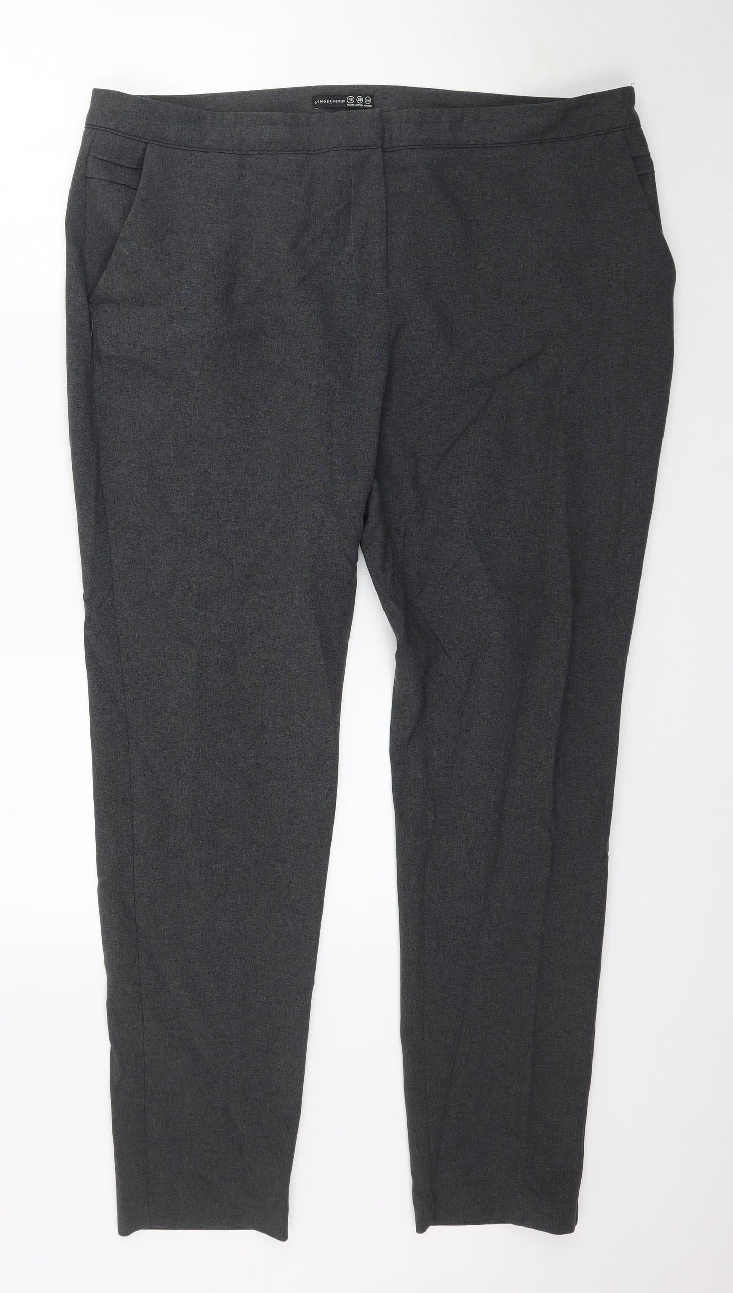 Atmosphere Womens Grey   Trousers  Size 18 L31 in - Work Office