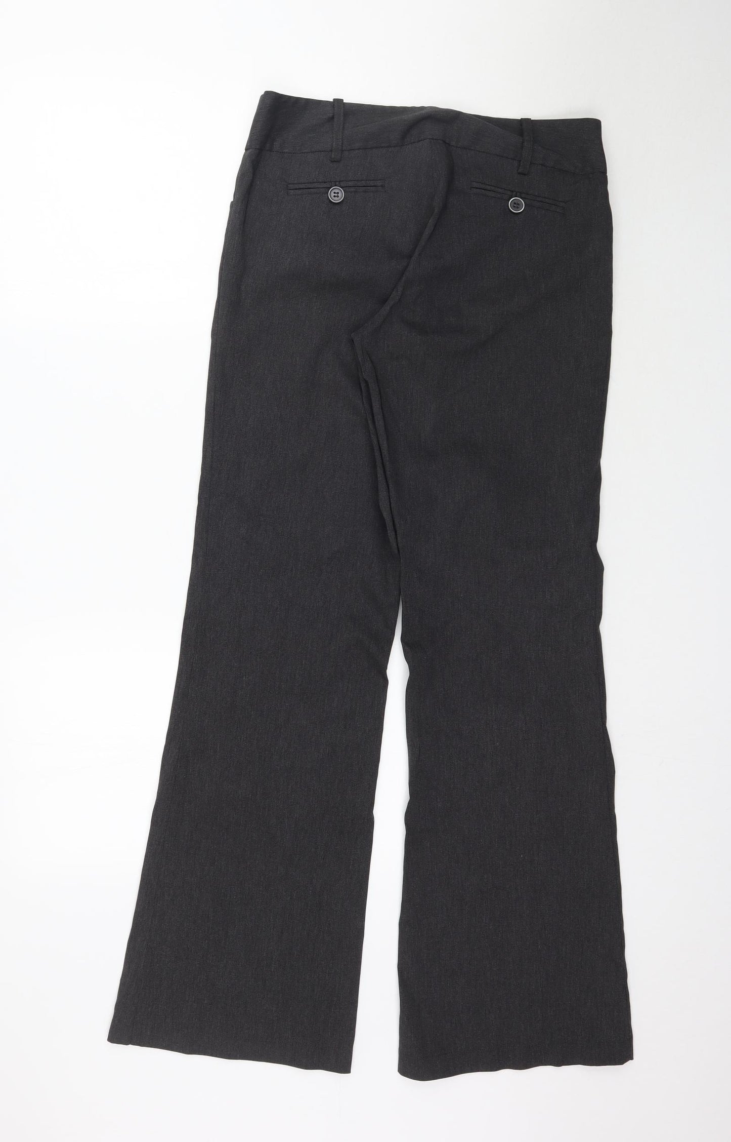 New Look Womens Grey   Trousers  Size 10 L32 in - Work Office
