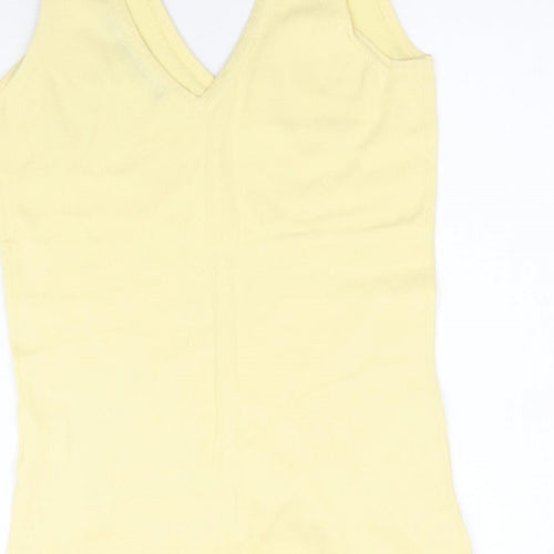 Fenn Wright Manson Womens Yellow  Knit Basic Tank Size S