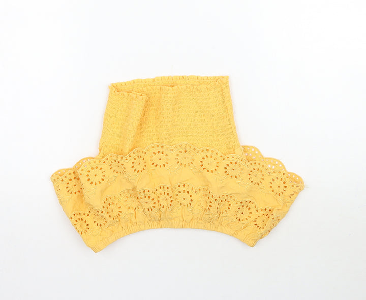 New Look Girls Yellow   Basic Blouse Size 12 Years