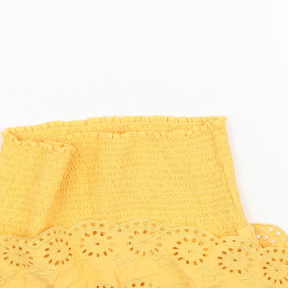 New Look Girls Yellow   Basic Blouse Size 12 Years