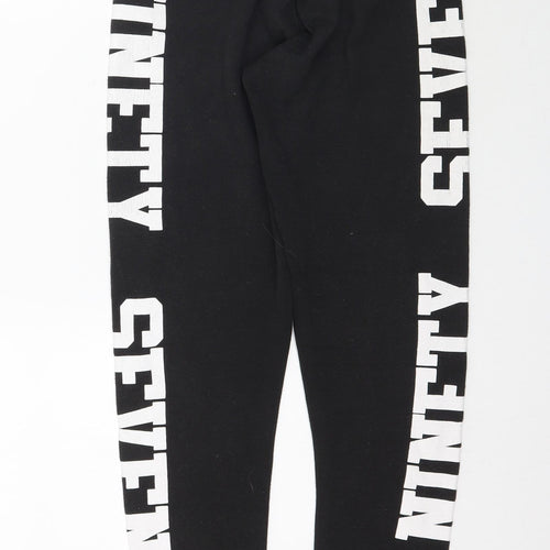New Look Girls Black   Jogger Trousers Size 9 Months - Ninety Seven
