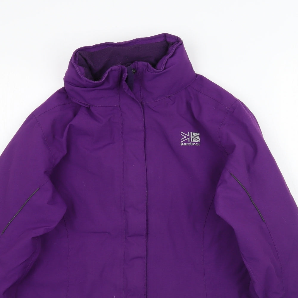 Karrimor Girls Purple   Windbreaker Coat Size 13 Years