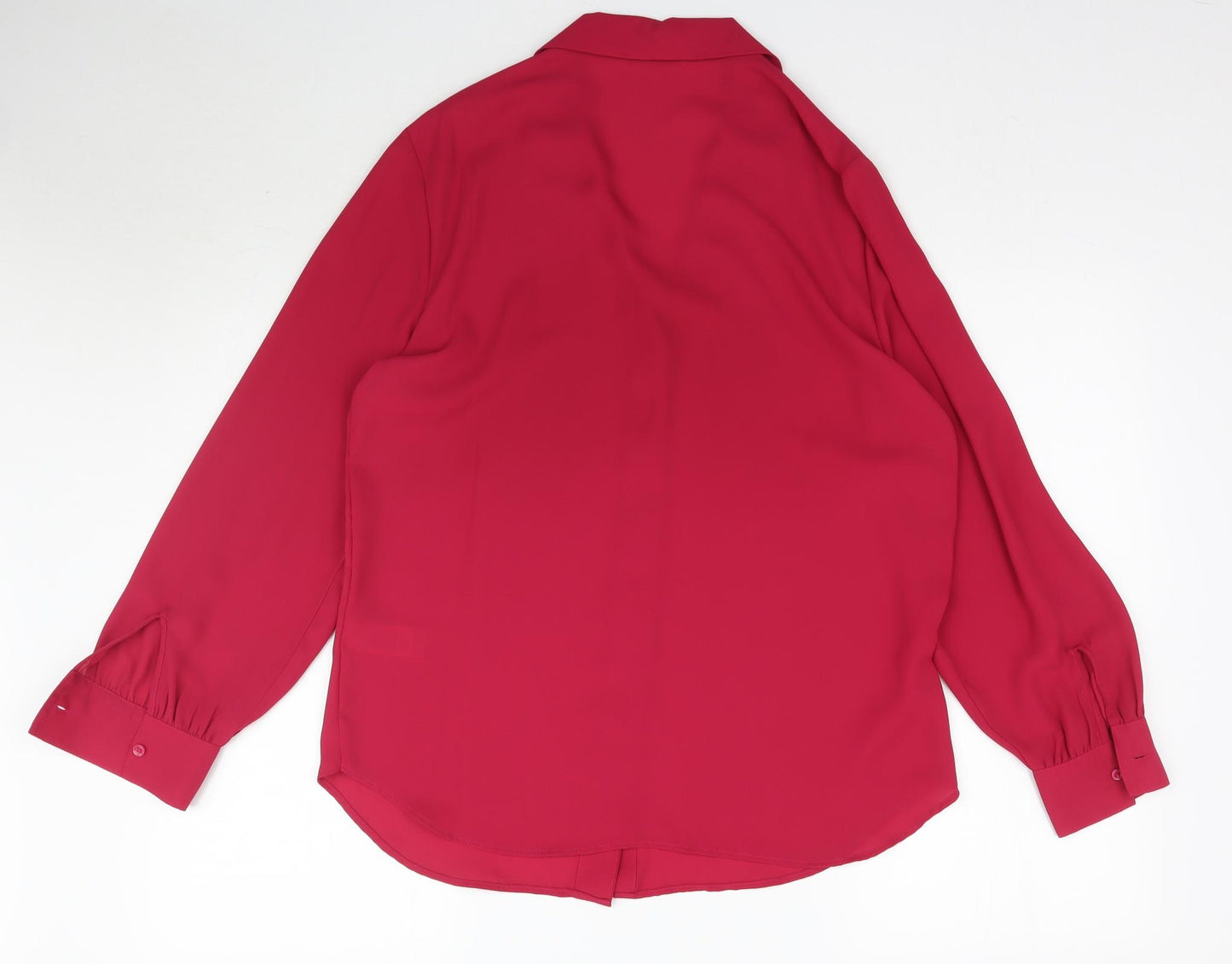 Marks and Spencer Womens Pink   Basic Button-Up Size 12