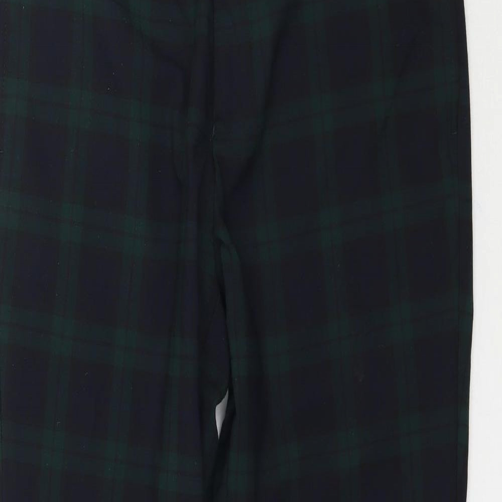 Primark Mens Green Plaid  Trousers  Size 32 L31 in