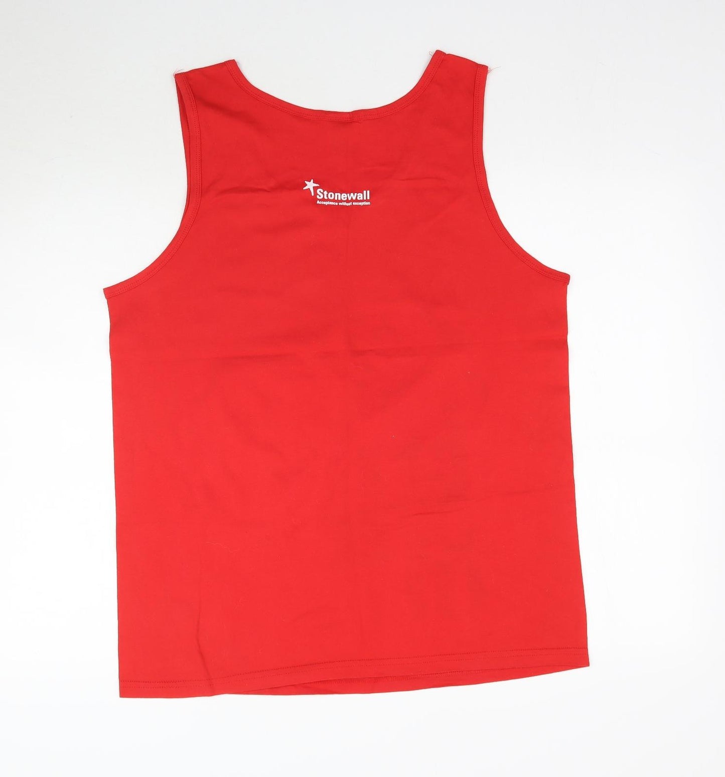 Gildan Mens Red    T-Shirt Size L  - Some people are gay, get over it