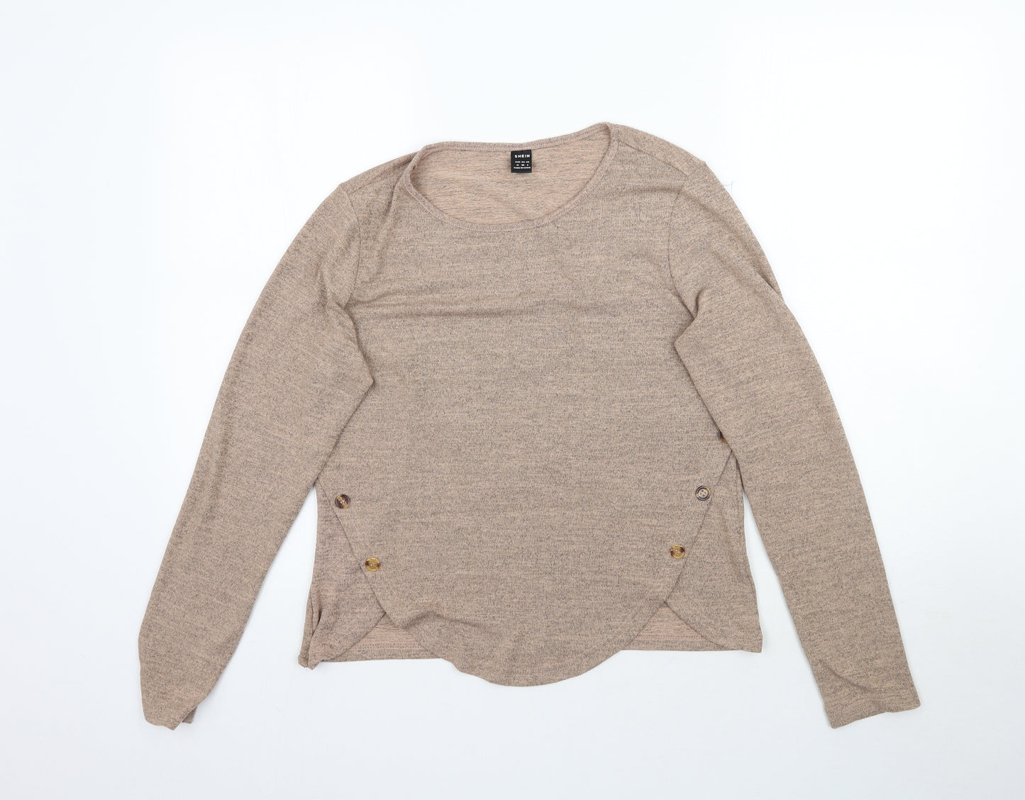 SheIn Womens Beige   Basic T-Shirt Size M