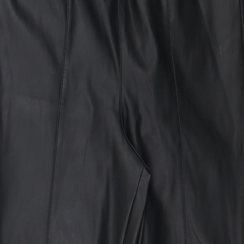 George Womens Black    Leggings Size 14 L29 in - Faux Leather