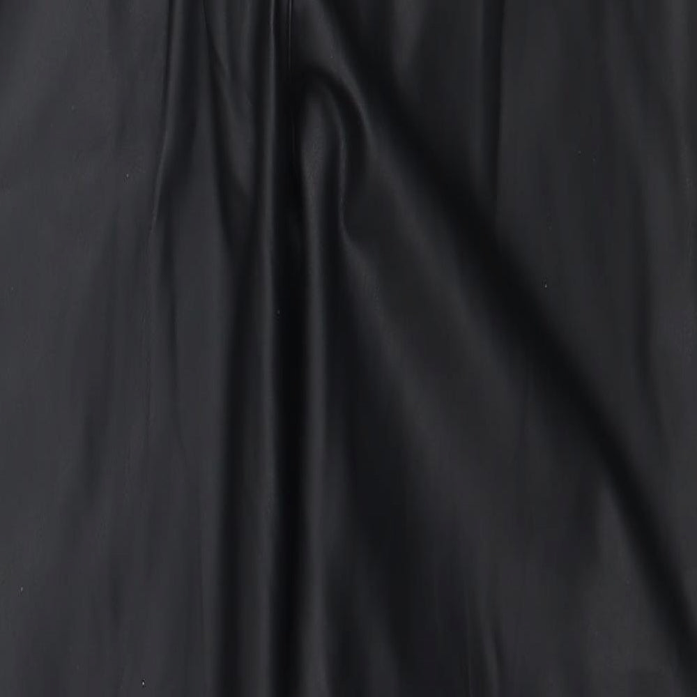 George Womens Black    Leggings Size 14 L29 in - Faux Leather