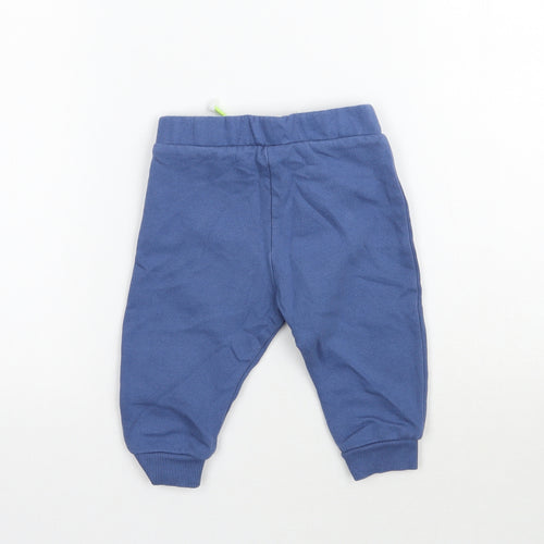 Fred & Flo Baby Blue   Jogger Trousers Size 6-9 Months
