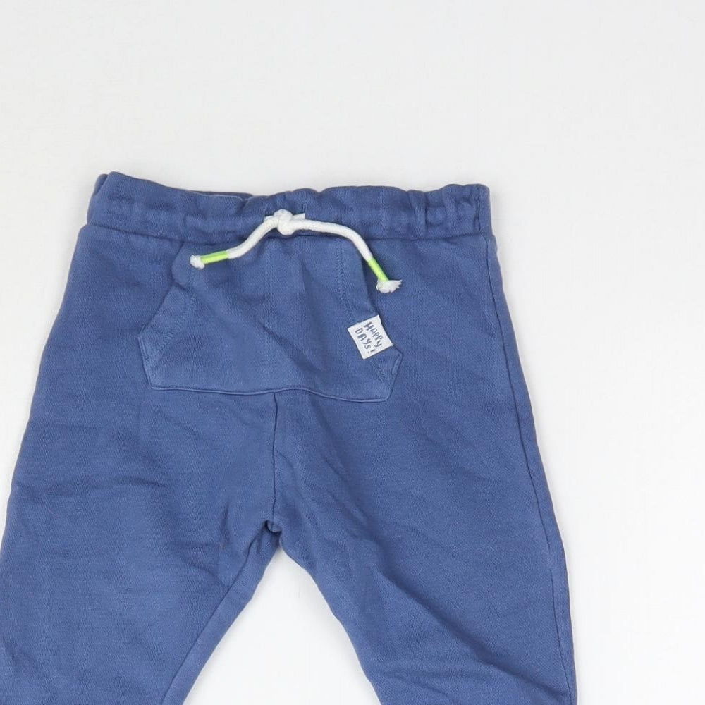 Fred & Flo Baby Blue   Jogger Trousers Size 6-9 Months