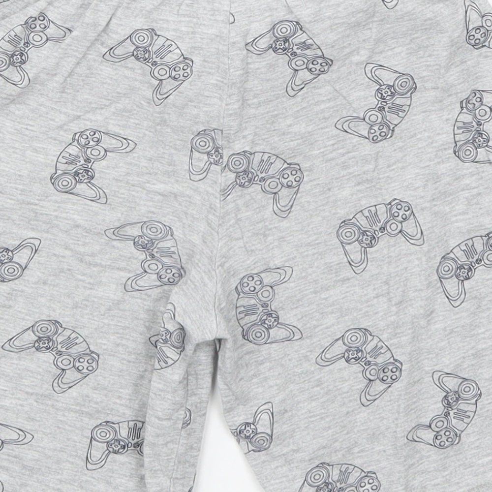 George Boys Grey   Sweat Shorts Size 6-7 Years - Gaming Controllers Pyjamas