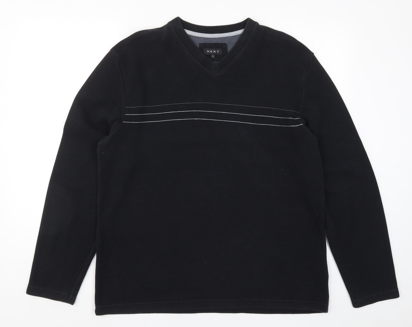 NEXT Mens Black   Pullover Sweatshirt Size L