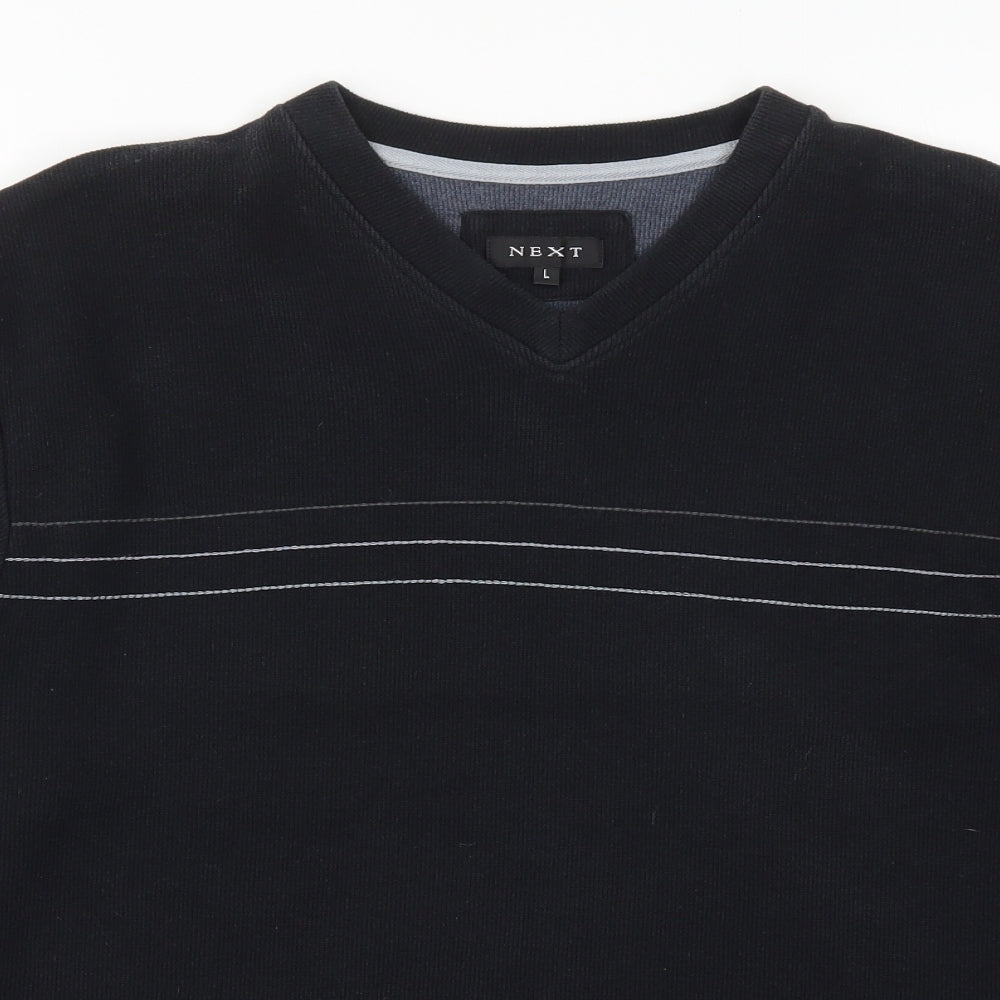 NEXT Mens Black   Pullover Sweatshirt Size L