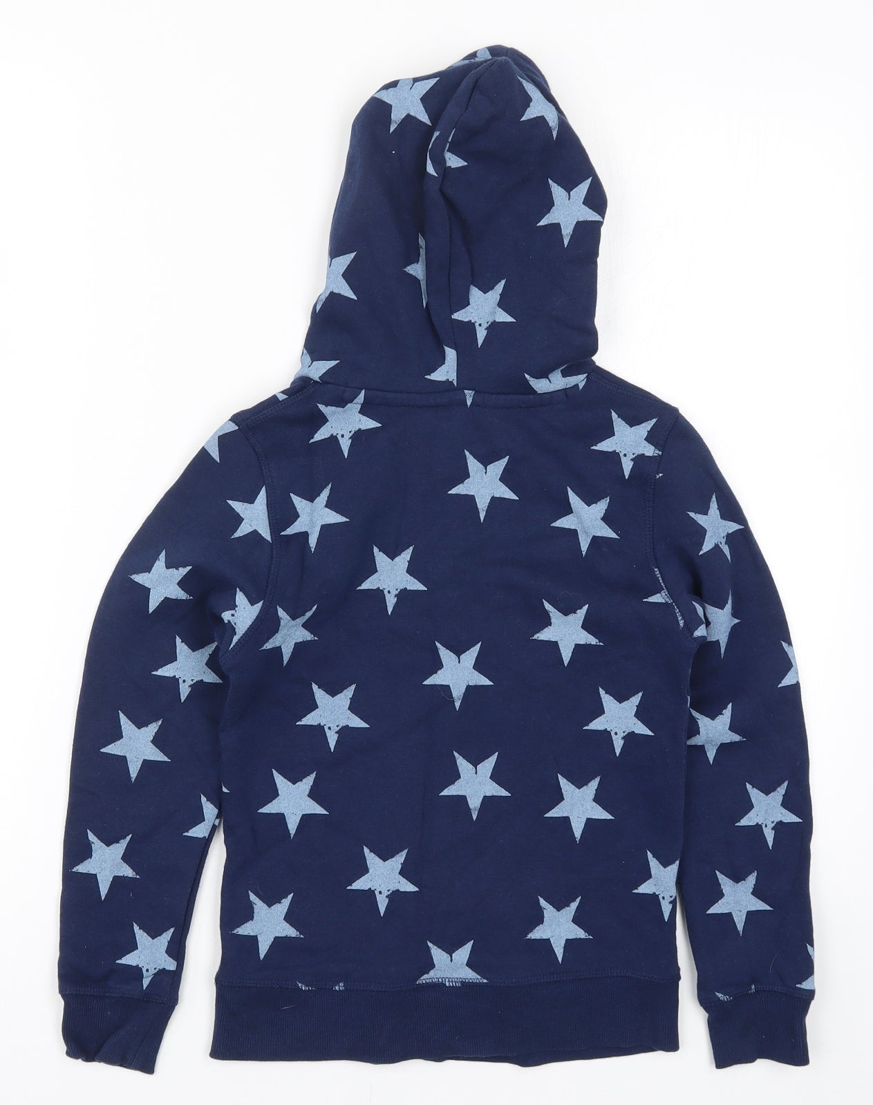 H&M Boys Blue   Pullover Hoodie Size 7-8 Years  - Stars