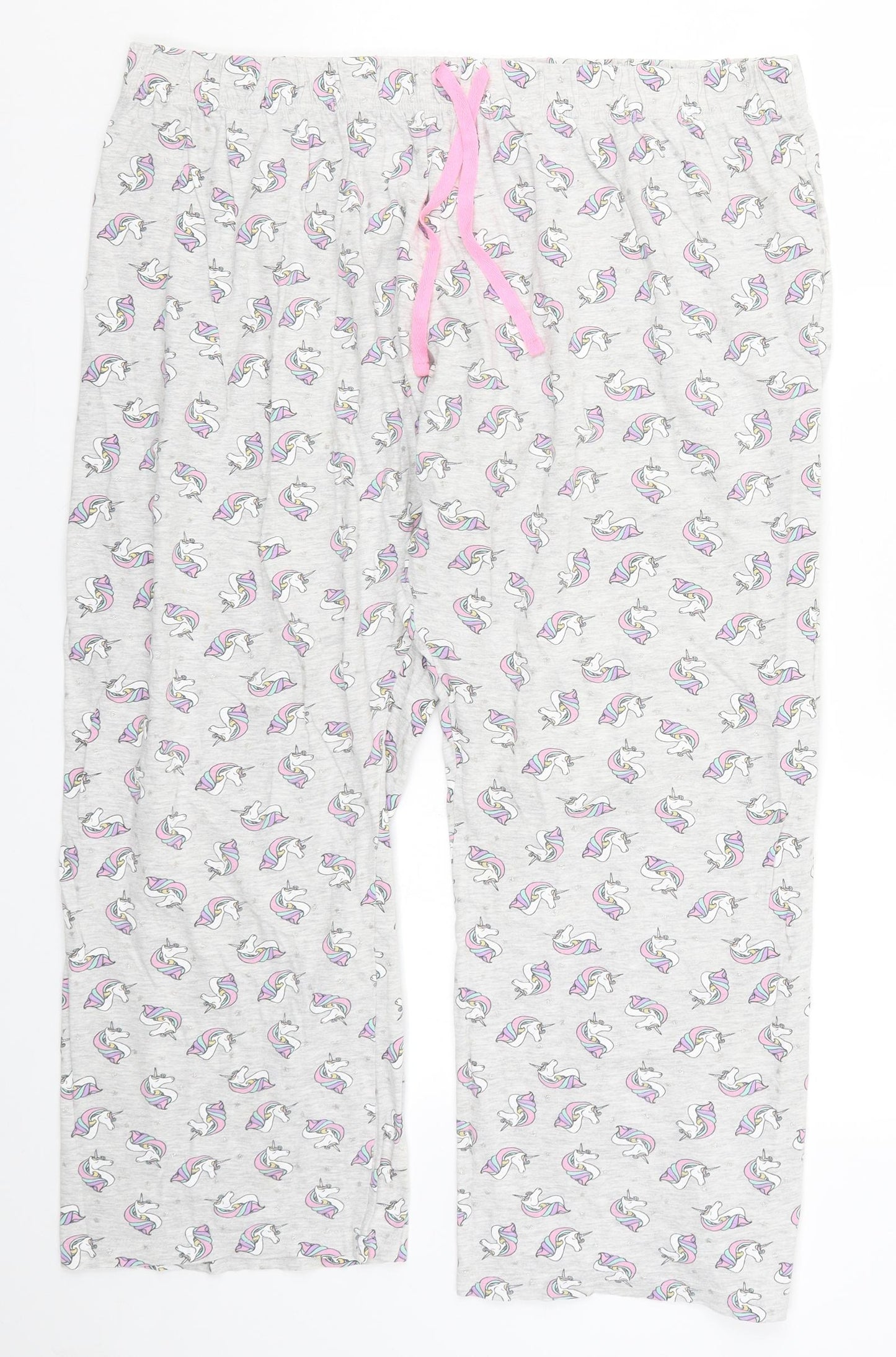 Primark Womens Grey   Trousers  Size 18 L27 in - Unicorn Pyjamas