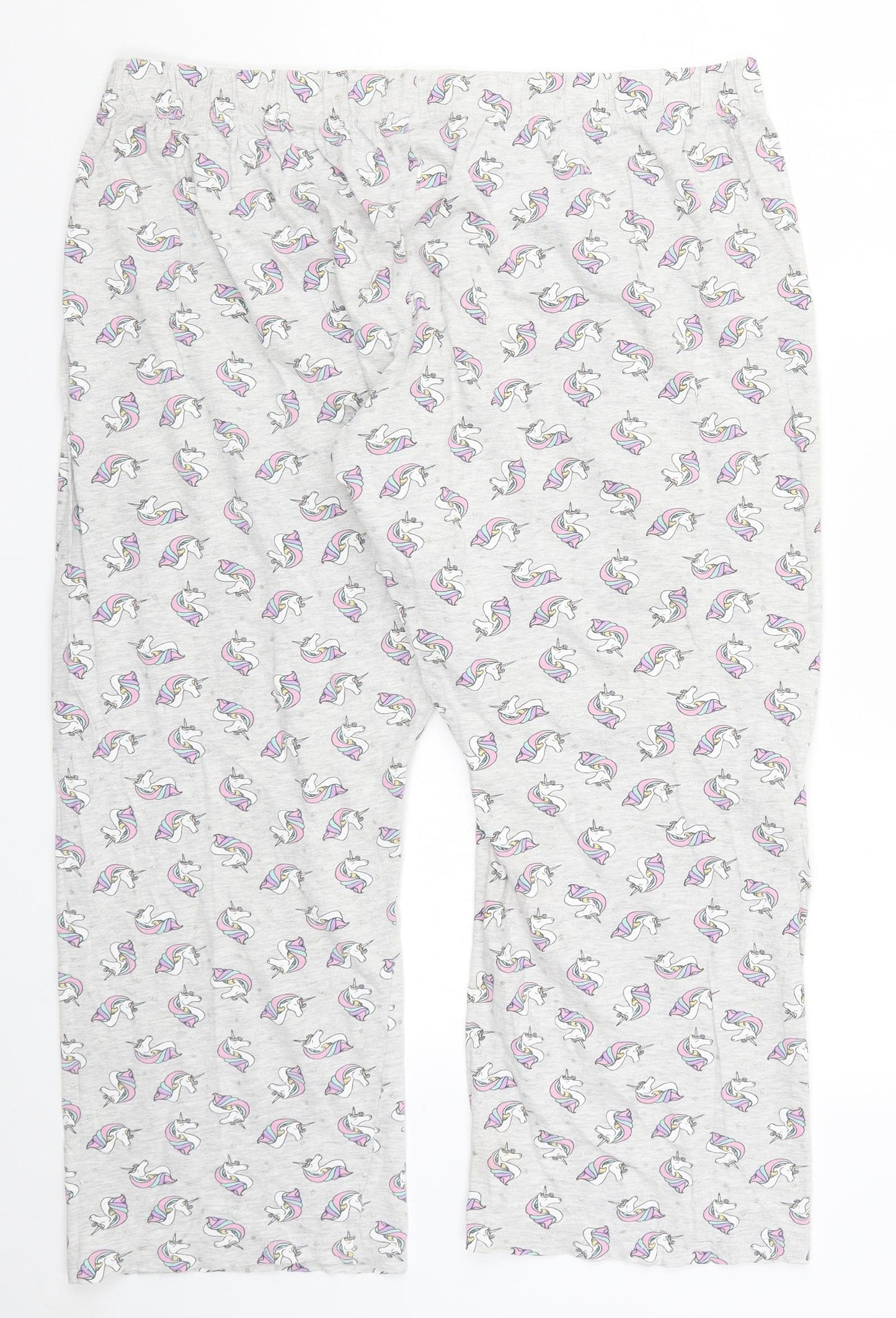 Primark Womens Grey   Trousers  Size 18 L27 in - Unicorn Pyjamas