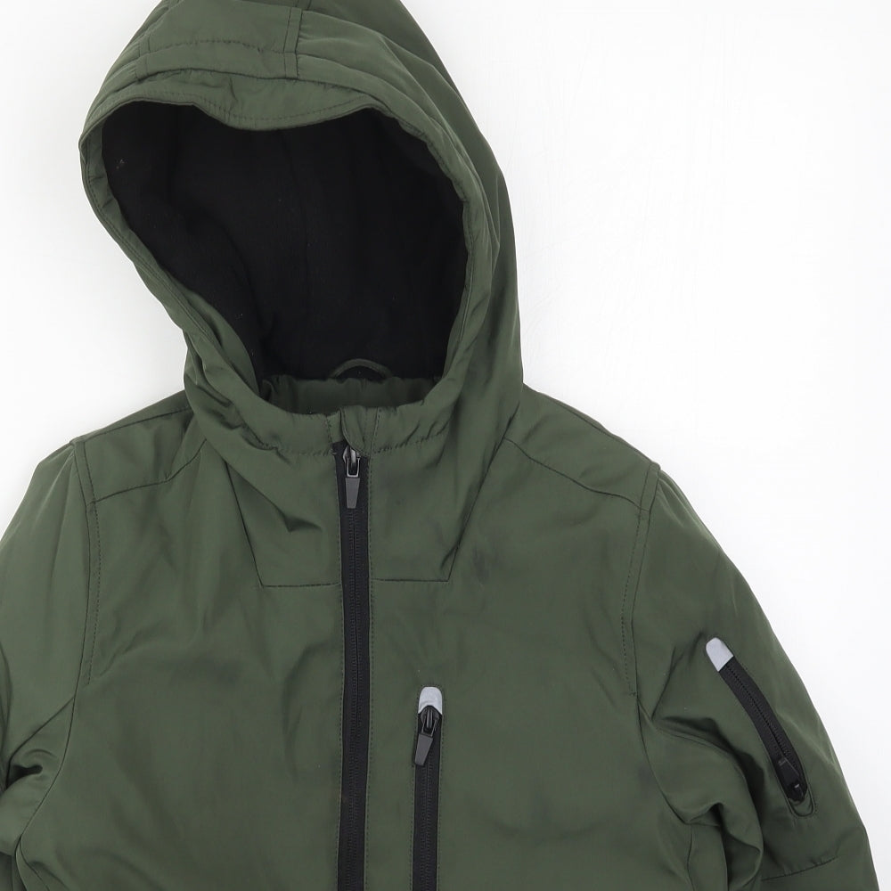 George Boys Green   Basic Coat Coat Size 7-8 Years