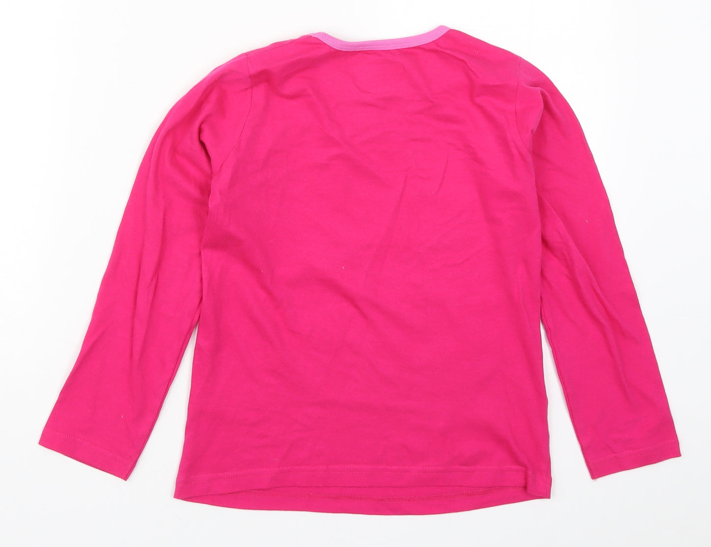 Preworn Girls Pink Solid  Top Pyjama Top Size 7-8 Years  - Minnie Mouse