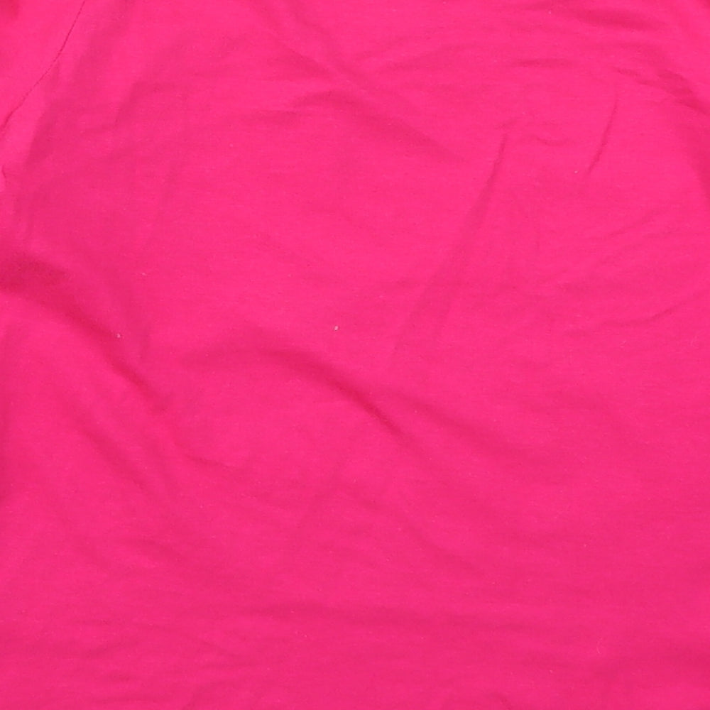 Preworn Girls Pink Solid  Top Pyjama Top Size 7-8 Years  - Minnie Mouse