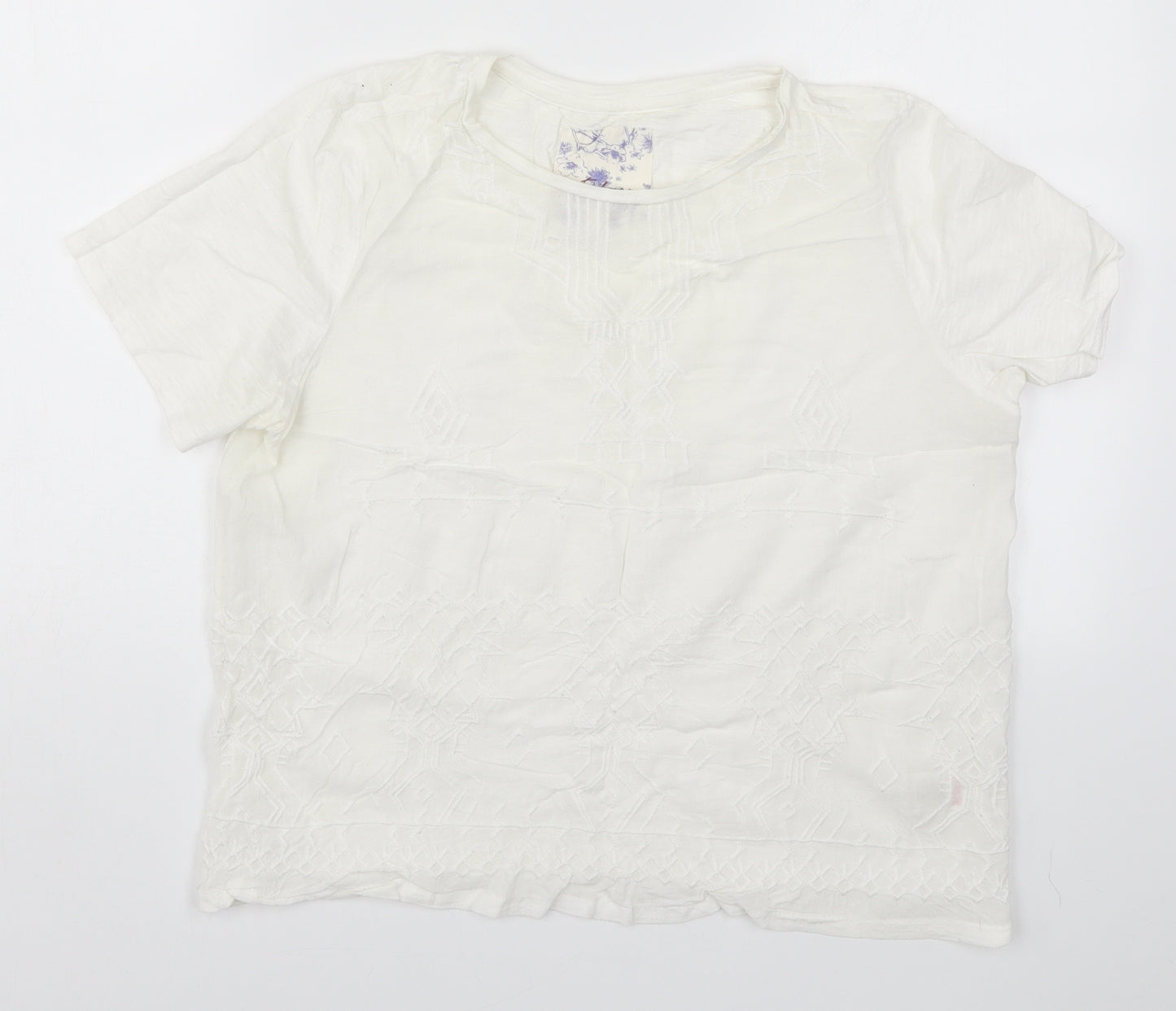 Matalan Womens White   Basic T-Shirt Size 14