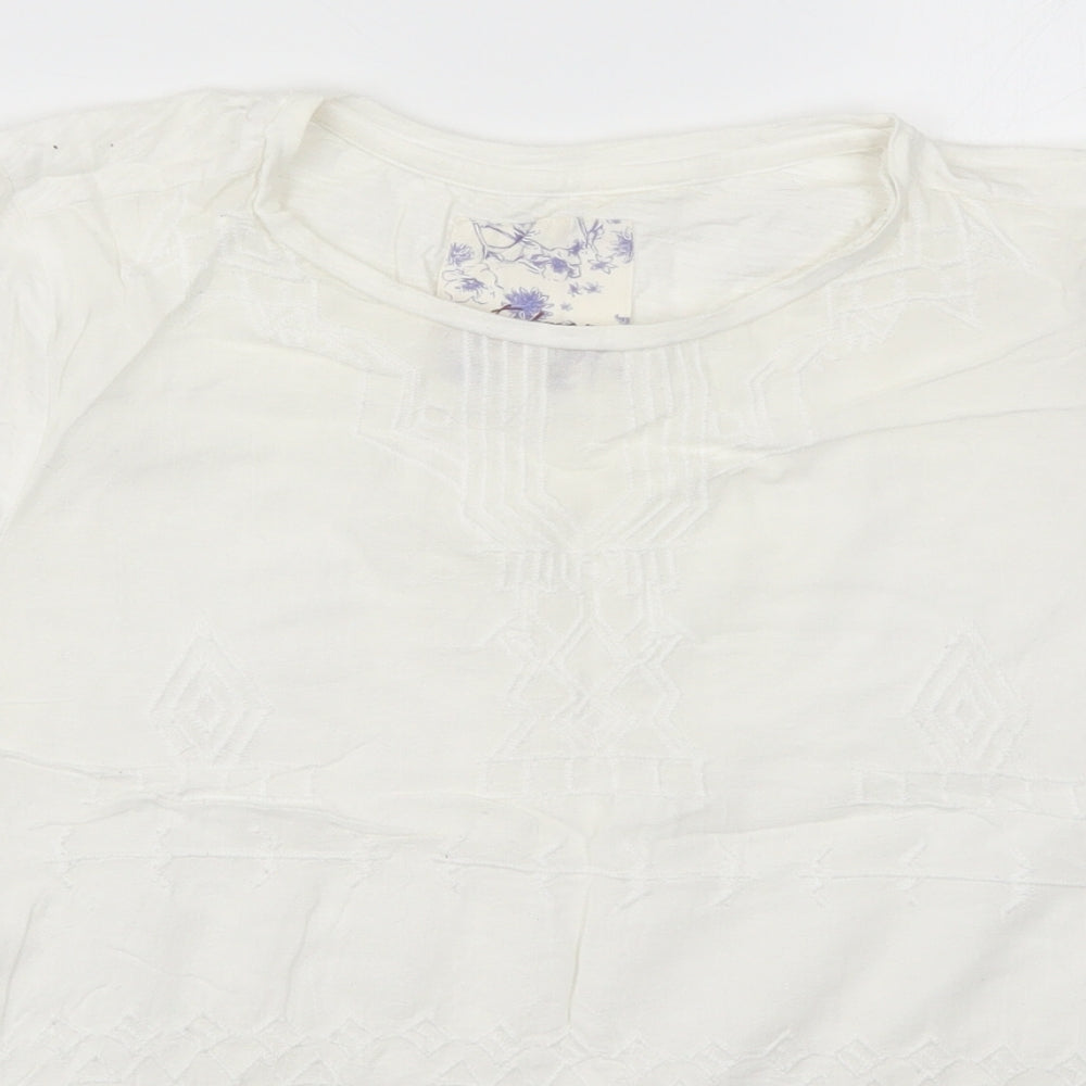 Matalan Womens White   Basic T-Shirt Size 14