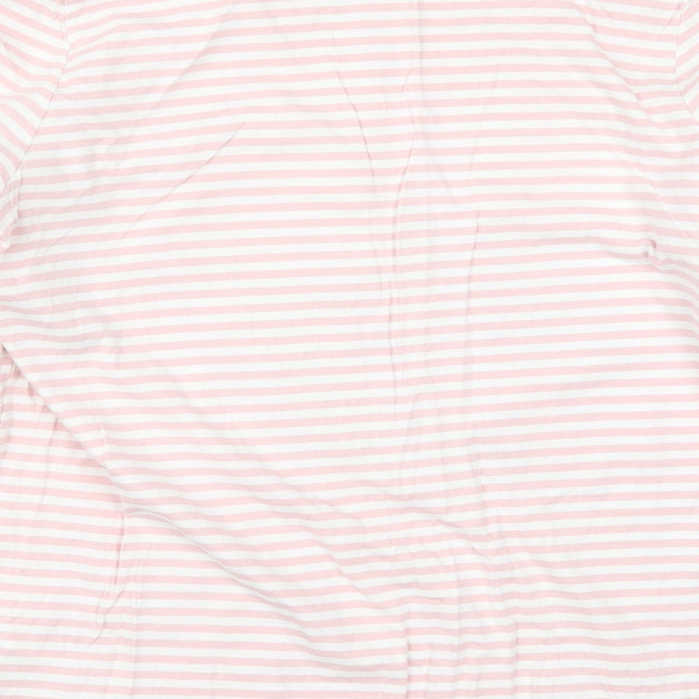 George Womens Pink Striped  Top Pyjama Top Size 16  - Me to You Let it Snow