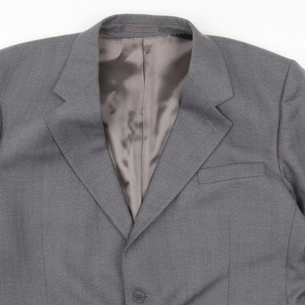 Preworn Mens Grey   Jacket Suit Jacket Size 42