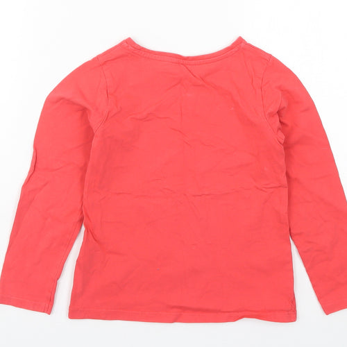 Nutmeg Girls Pink   Basic T-Shirt Size 6-7 Years  - Birds