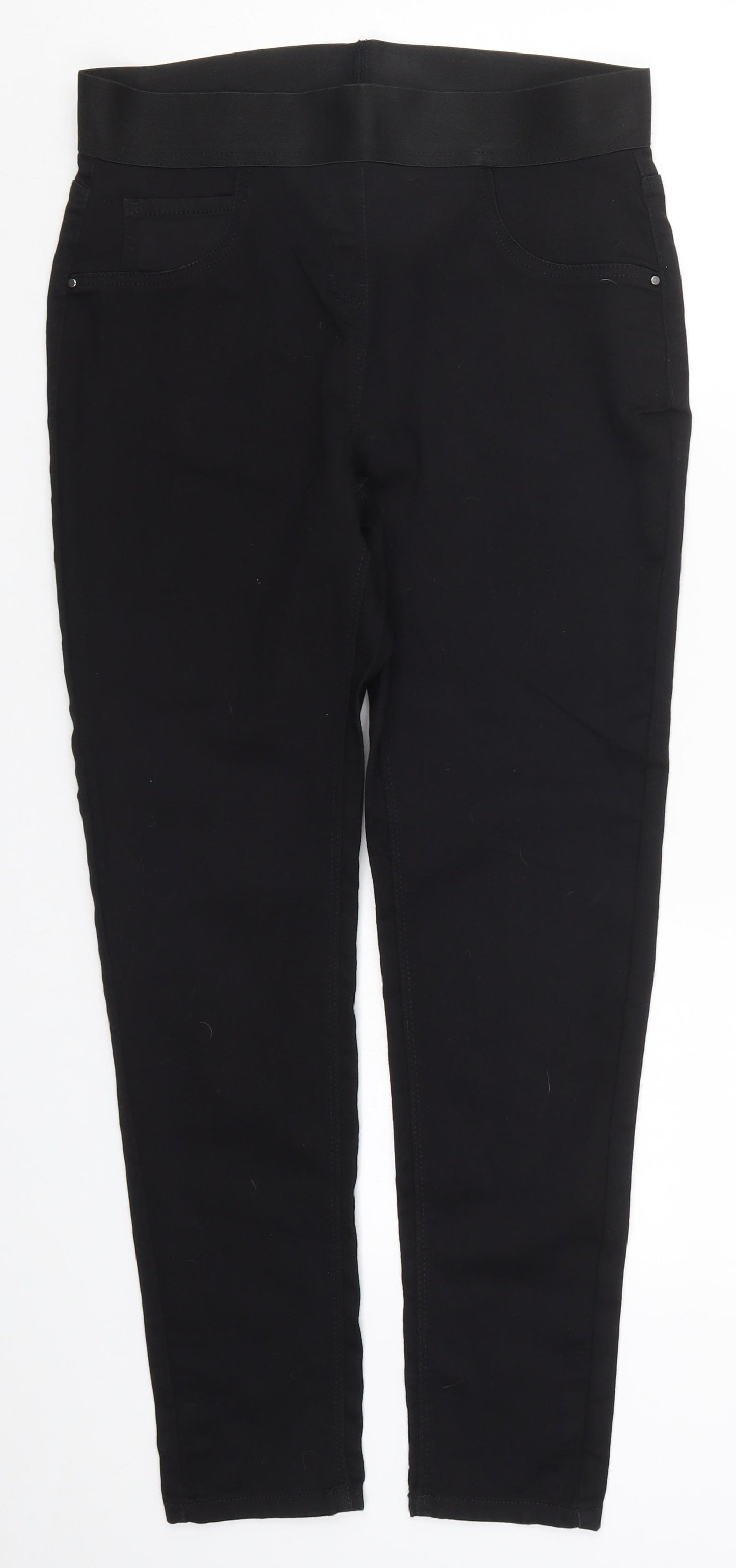 George Womens Black  Denim Jegging Jeans Size 12 L28 in
