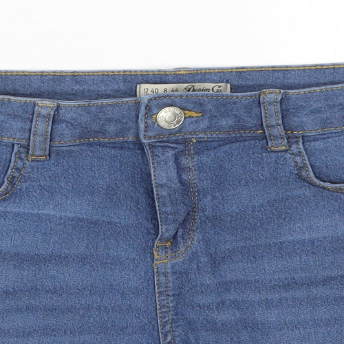 Denim Co Womens Blue  Denim Mom Shorts Size 12