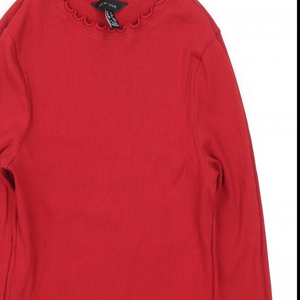 New Look Womens Red   Basic T-Shirt Size 12