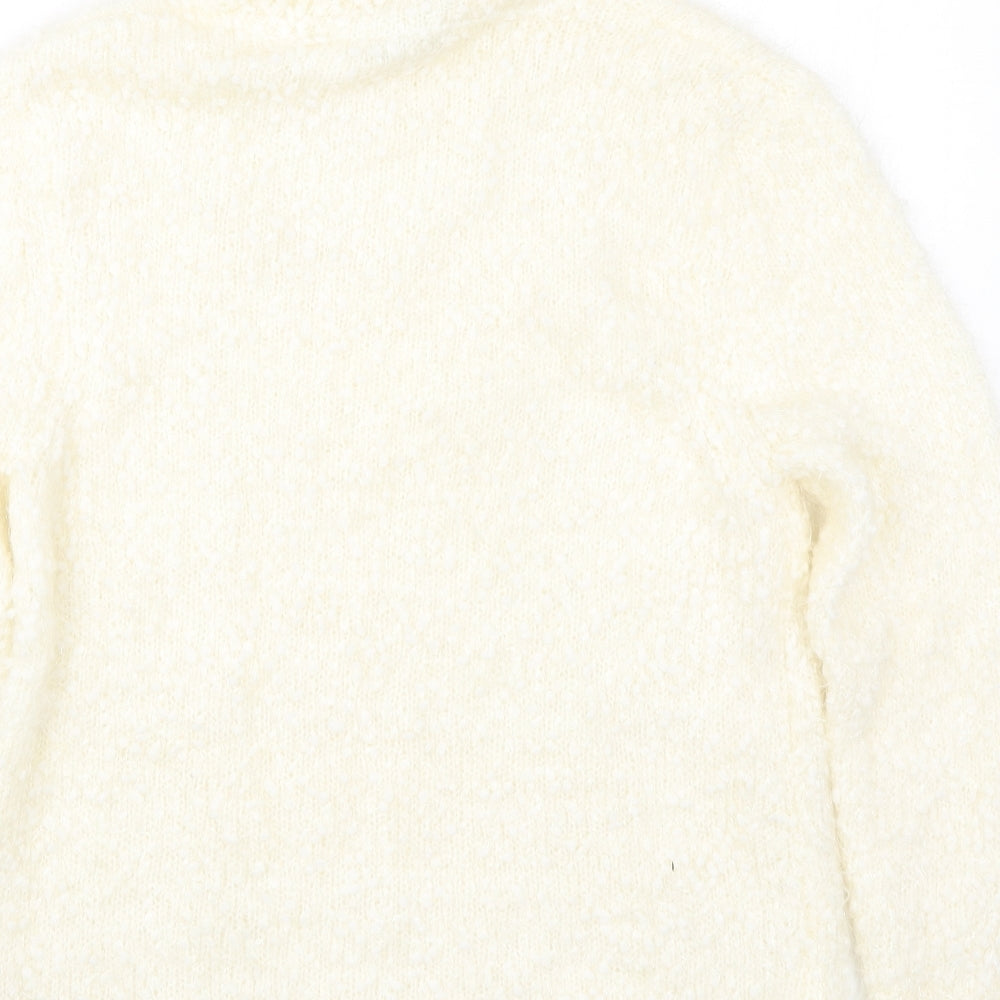 Peacocks Womens Ivory  Knit Pullover Jumper Size M