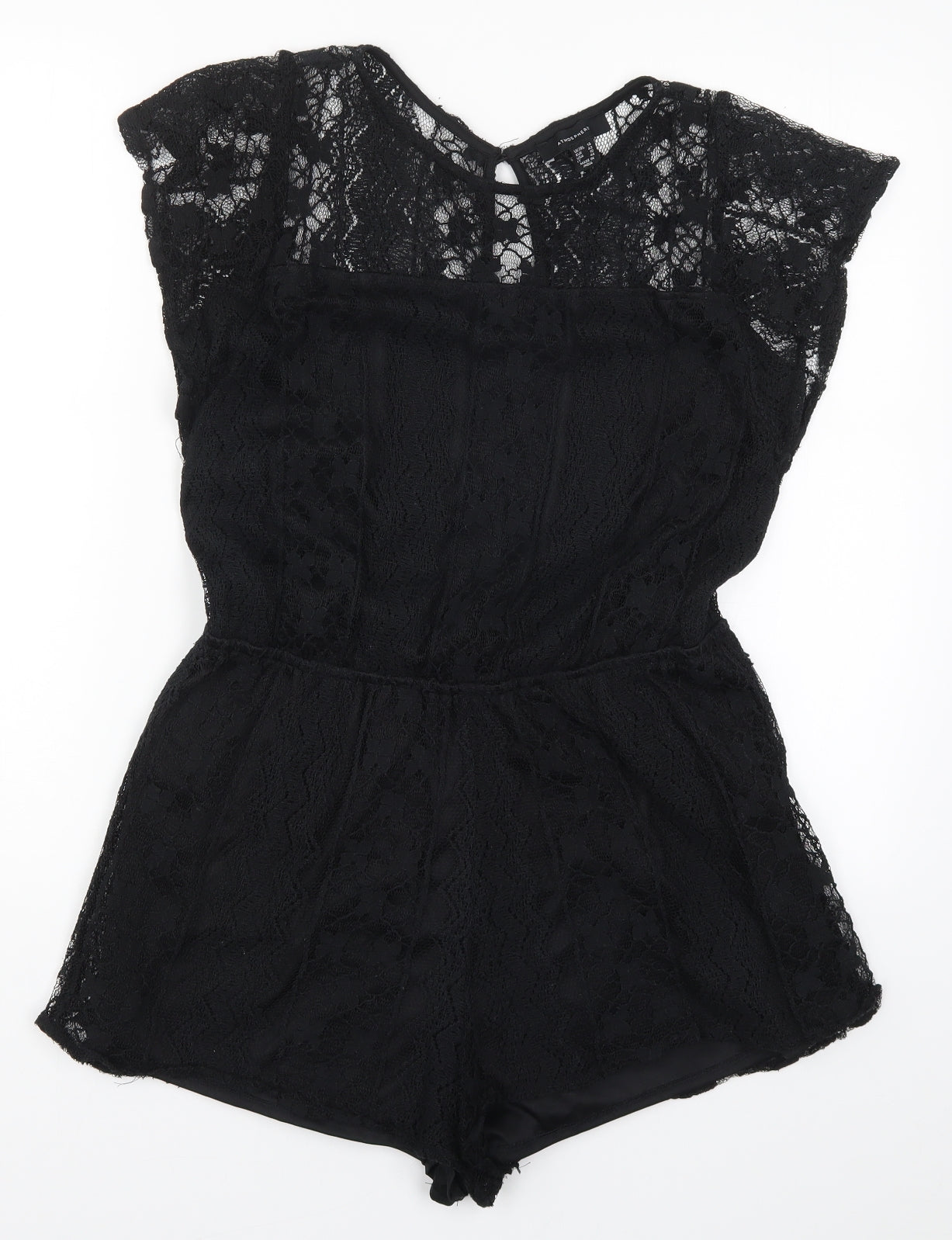 Atmosphere Womens Black  Lace Playsuit One-Piece Size 14