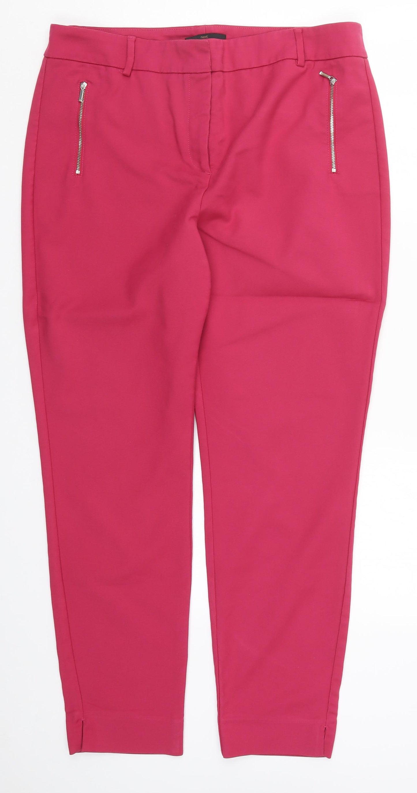 NEXT Womens Pink   Trousers  Size 16 L28 in