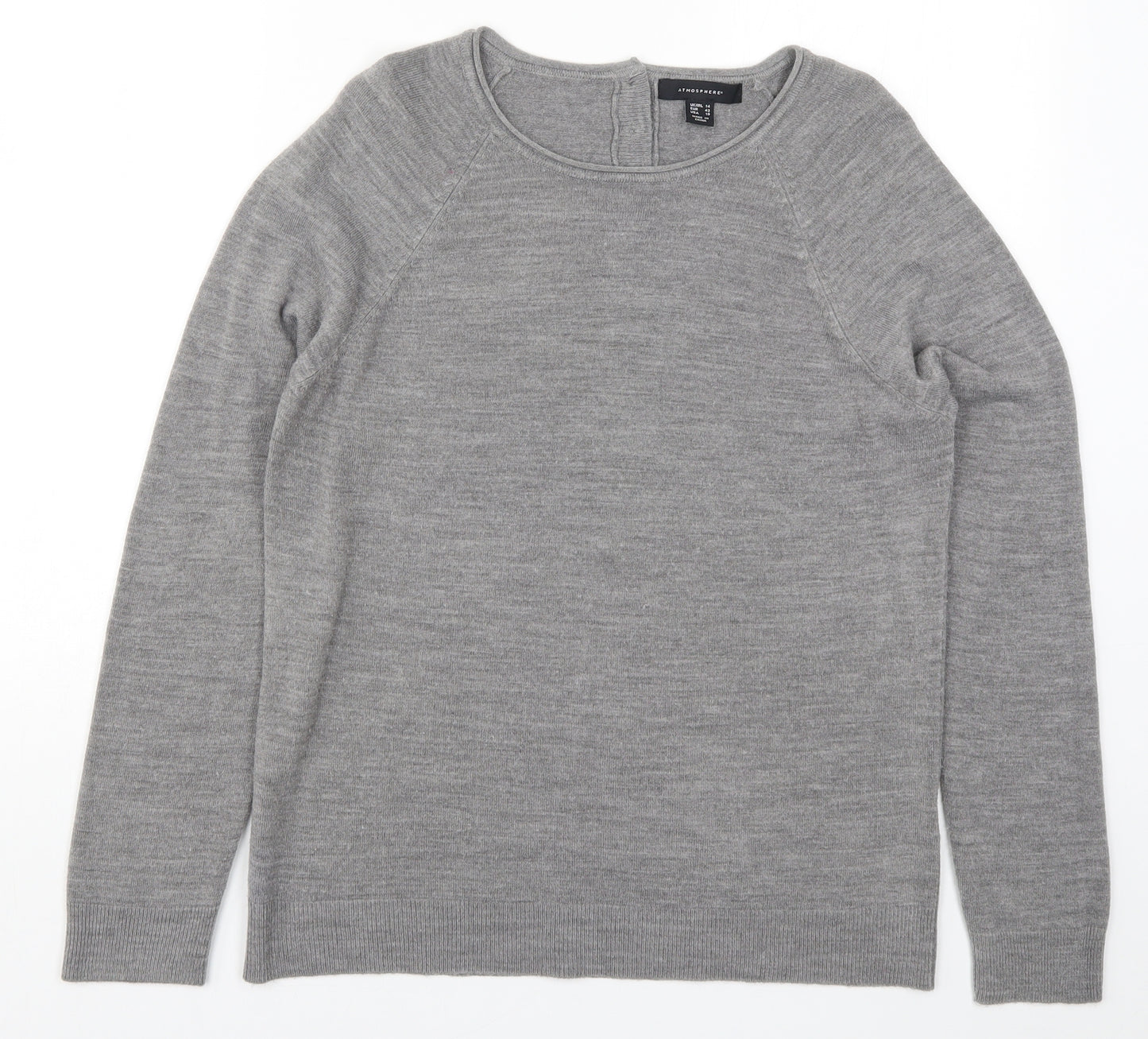 Atmosphere Womens Grey  Knit Pullover Jumper Size 14